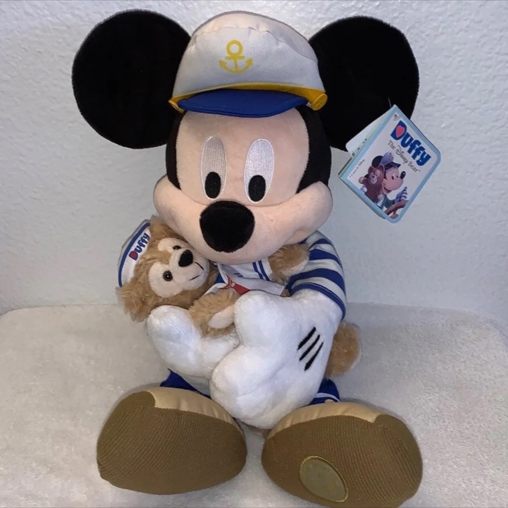 Captain Mickey & Duffy Bear Plush Rare